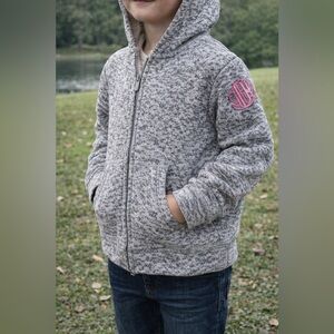 DKNY Heathered Gray Kids Hoodie